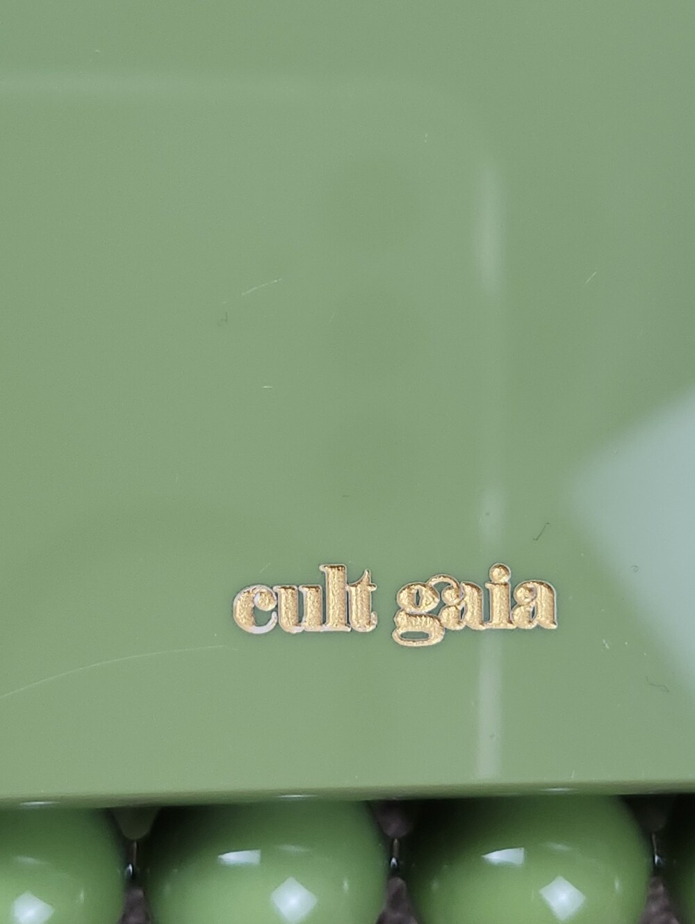 Authentic Cult Gaia Eos Acrylic Clutch – Palm Green Statement Peice Handbag - Picture 8 of 17